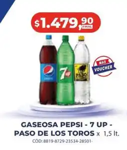 Maxiconsumo Gaseosa Pepsi - 7 UP - Paso de los Toros oferta