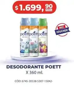 Maxiconsumo DESODORANTE POETT oferta