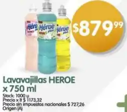 Supermercados Buenos Días Heroe lavavajillas oferta