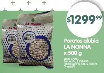 Supermercados Buenos Días La nonna porotos alubia oferta