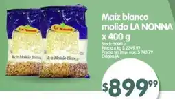 Supermercados Buenos Días La nonna maíz blanco molido oferta