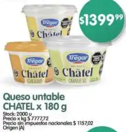 Supermercados Buenos Días Chatel queso untable oferta