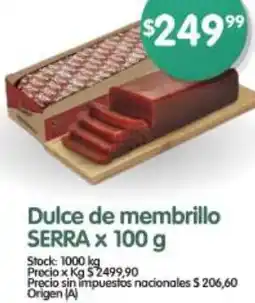 Supermercados Buenos Días Serra dulce de membrillo oferta