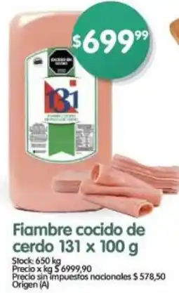 Supermercados Buenos Días Fiambre cocido de cerdo oferta