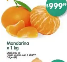 Supermercados Buenos Días Mandarina oferta