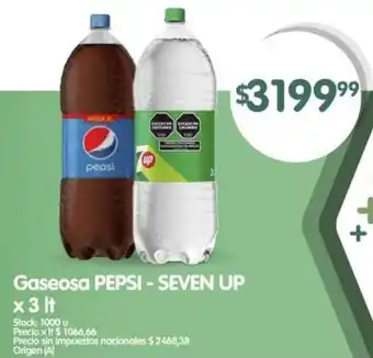 Supermercados Buenos Días Pepsi - seven up gaseosa oferta