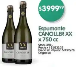 Supermercados Buenos Días Canciller XX espumante oferta