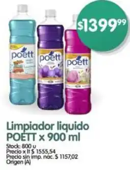 Supermercados Buenos Días Poett limpiador liquido oferta