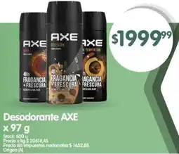 Supermercados Buenos Días Axe desodorante oferta