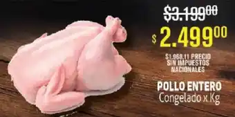 Makro Pollo entero congelado oferta