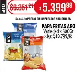 Makro Papa fritas aro variedad oferta