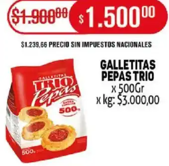 Makro Trio pepas galletitas oferta