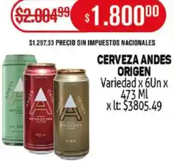 Makro Cerveza andes origen variedad oferta