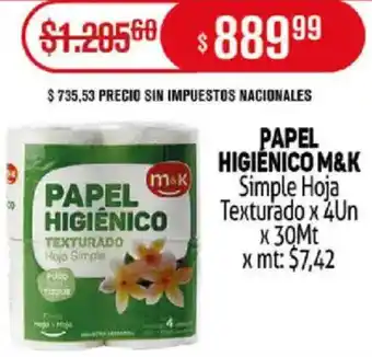 Makro M&k papel higiénico oferta
