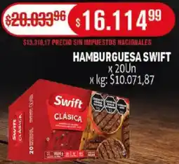 Makro Swift hamburguesa oferta