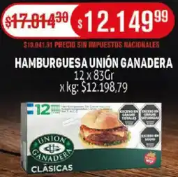 Makro Hamburguesa unión ganadera oferta