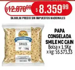 Makro Mc cain papa congelada smile bolsa oferta