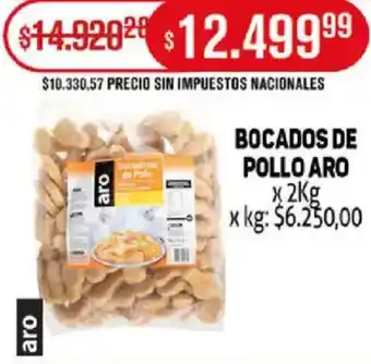 Makro Aro bocados de pollo oferta