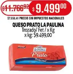 Makro Queso prato la paulina oferta