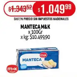 Makro Manteca m&k oferta