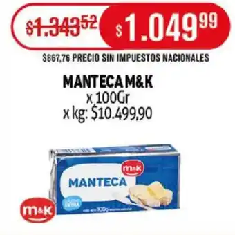 Makro Manteca m&k oferta