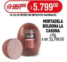 Makro Mortadela bologna la casona oferta