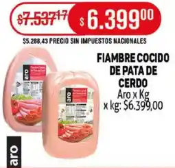 Makro Aro fiambre cocido de pata de cerdo oferta