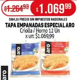 Makro Aro tapa empanadas especial  criolla/horno oferta