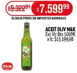 Makro Aceit oliv m&k ext vir btx oferta