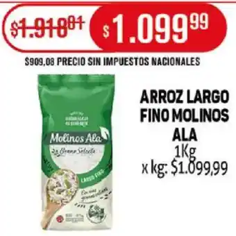 Makro Ala arroz largo fino molinos oferta