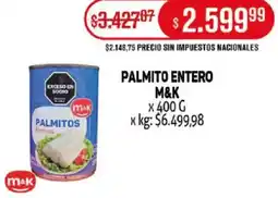 Makro Palmito entero m&k oferta