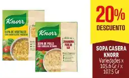 Makro Knorr sopa casera variedades oferta