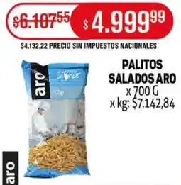 Makro Aro palitos salados oferta