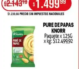 Makro Knorr pure de papas paquete oferta