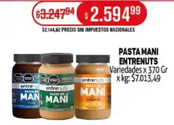 Makro Pasta mani entrenuts variedades oferta