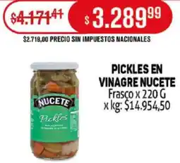 Makro Pickles en vinagre nucete frasco oferta