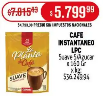 Makro Cafe instantaneo lpc suave s/azucar oferta