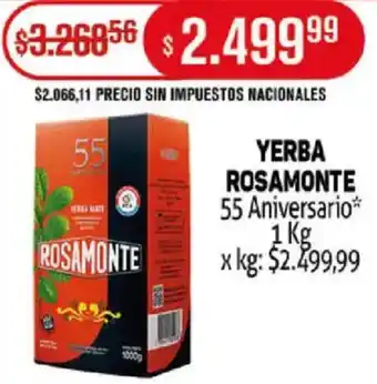 Makro Rosamonte yerba oferta