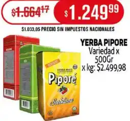 Makro Yerba pipore variedad oferta