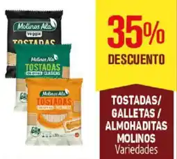 Makro Tostadas/ galletas / almohaditas molinos variedades oferta