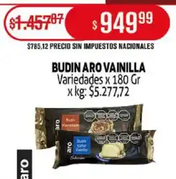Makro Budin aro vainilla variedades oferta