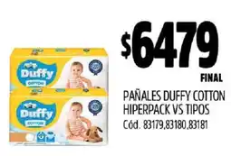 Supermercados Yaguar pañales Duffy COtton Hiperpack oferta