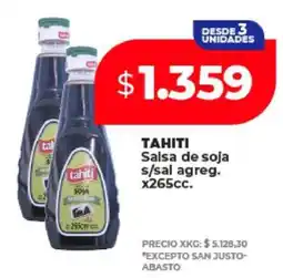 Supermayorista Vital TAHITI Salsa de soja oferta