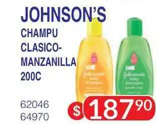 Masivos Johnson's Champu Clasico/Manzanilla 200c oferta