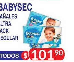 Masivos Babysec Pañales Ultra Pack Regular oferta
