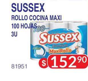Masivos Sussex Rollo Cocina Maxi 100 Hojas 3u oferta