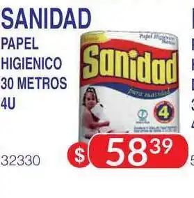 Masivos Sanidad Papel Higienico 30 metros 4u oferta