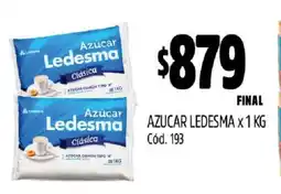 Supermercados Yaguar AZUCAR LEDESMA X 1 KG oferta