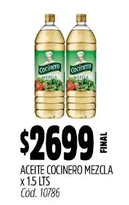 Supermercados Yaguar Aceite Cocinero Mezcla x 1.5 LTS oferta