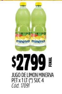 Supermercados Yaguar jugo de limón minerva oferta